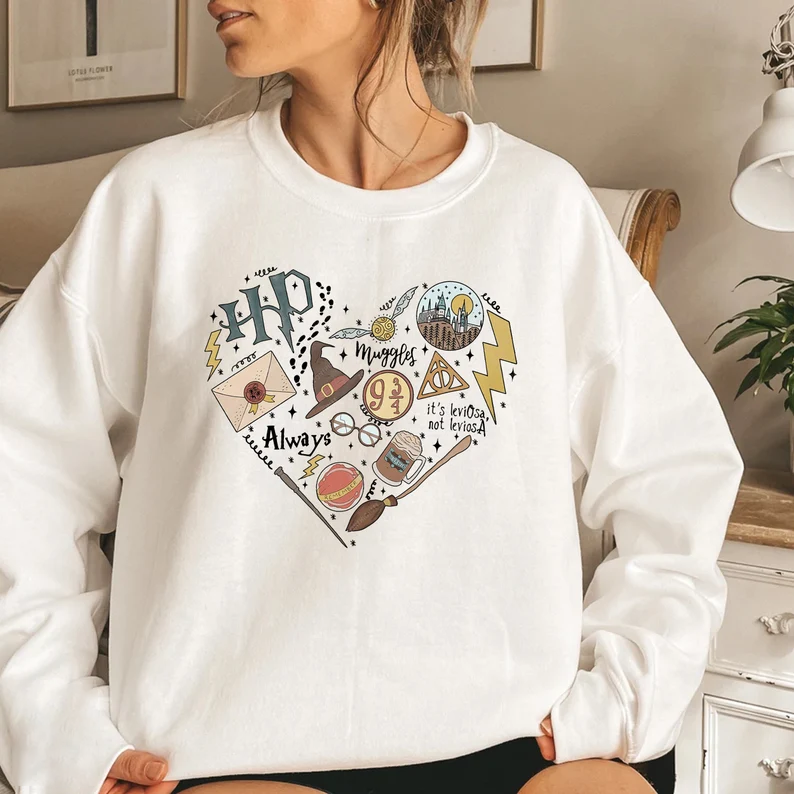 HP Witch Heart Shirt, Wizard Shirt
